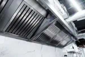 Regular commercial kitchen hood maintenance.