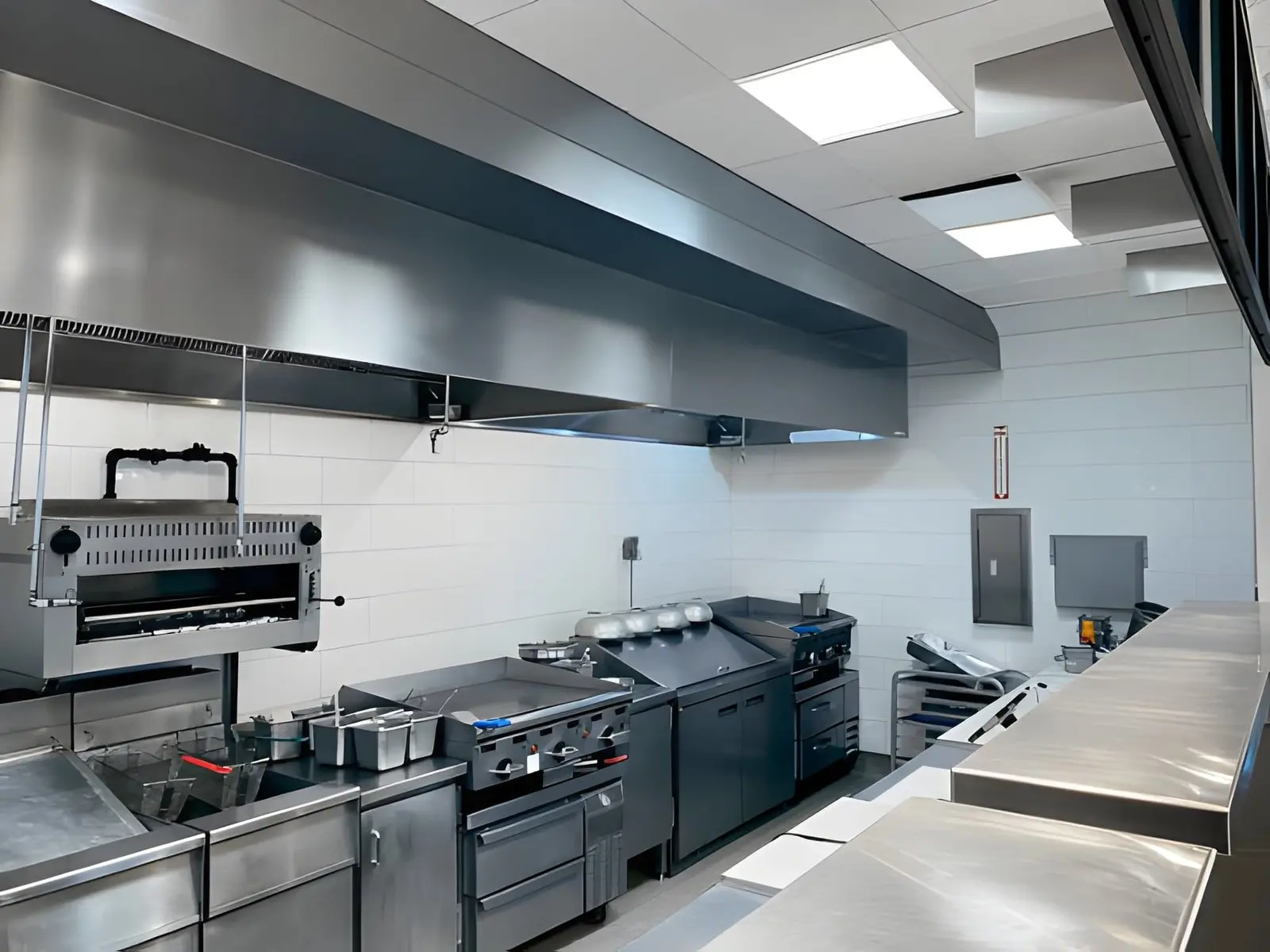 Commercial Range Hood Repair service fixing industrial exhaust fan motor components